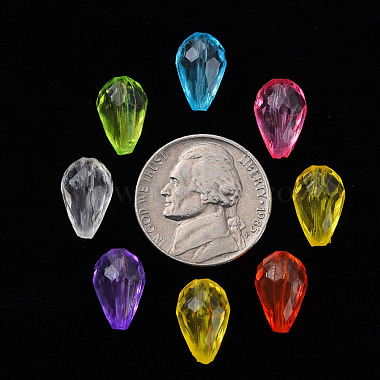 Perles en acrylique transparente(X-MACR-S373-59B)-3