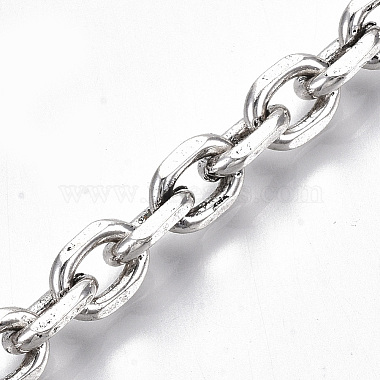 Men's Alloy Cable Chain Bracelets(X-BJEW-T014-03)-3