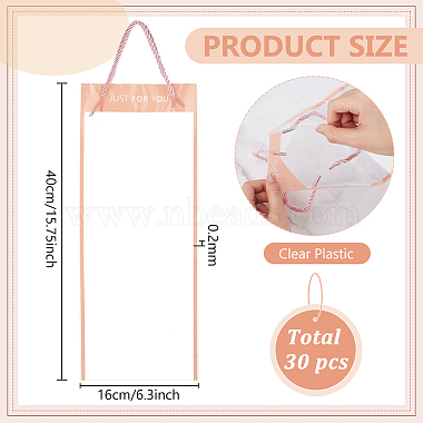 透明なプラスチック製の包装袋(ABAG-WH0063-100A)-2