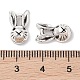 Tibetan Style Zinc Alloy Bunny Pendants(X-TIBEP-R334-037AS-RS)-3