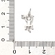 925 Sterling Silver Long-tailed Devil Charms(STER-R010-02P)-3