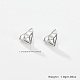 Boucles d'oreilles à tige en argent sterling plaqué rhodium anti-ternissement en forme de diamant 925 pour femmes(CC0572-1)-4