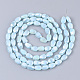 Electroplate Opaque Solid Color Glass Beads Strands(EGLA-T020-02D)-2