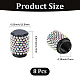 8Pcs Rubber Rhinestone Tire Valve Stem Caps(FIND-GF0009-36B)-2