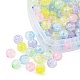 100Pcs 5 Colors Transparent Crackle Acrylic Beads(CACR-FS0001-02)-3