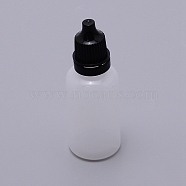 Plastic Bottle, Liqiud Bottle, Column, Black, 25.5x71mm, Capacity: 20ml(0.67 fl. oz)(KY-WH0024-40B)