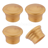 Plastic Curtain Rod Heads, Round Drapery Pole Finials, Gold, 49x32mm, Inner Diameter: 28~29mm(FIND-WH0021-26A)