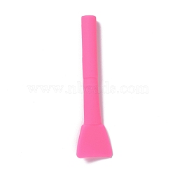 Silicone Stirring Sticks, Reusable Resin Craft Tool, Deep Pink, 127x32.5x13.5mm(TOOL-D030-04A)