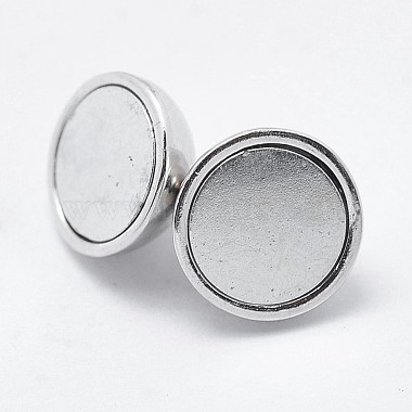 магнитные застежки из серебра 925 пробы с родиевым покрытием 925(X-STER-F037-098P-8mm)-3