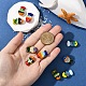 10Pcs 5 Colors Handmade Lampwork Beads(LAMP-YW0001-62)-5