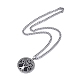 304 Stainless Steel Pendant Necklaces(NJEW-C042-08P)-3