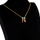 ожерелья с подвесками из золотой латуни с микропаве и кубическим цирконием(NJEW-S069-JN002-N)-2