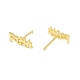 Brass Word Faith Stud Earrings for Women(KK-A172-32G)-1