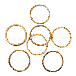 Round Ring Bamboo Bag Handle Replacements, for Handmade Bag Handbags Purse Handles, Goldenrod, 17.3~17.5x1.2~1.5cm, Inner Diameter: 15.4~15.7cm(FIND-WH0002-14)