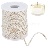 Replacement Cotton Torch Wicks, for Oil Lamp Alcohol Burner, Bisque, 0.28x0.1cm, about 54.68 Yards(50m)/Roll(DIY-WH0578-88C)