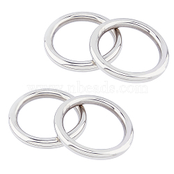 304 Stainless Steel Linking Rings, O Ring for Macrame Craft, Stainless Steel Color, 140x19mm, Inner Diameter: 106mm(FIND-WH0148-070C)