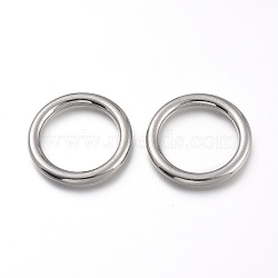 304 Stainless Steel Linking Rings, Round Ring, Stainless Steel Color, 25.5x3mm, Inner Diameter: 18.5mm(X-STAS-H120-10P-B)
