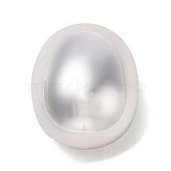 CCB Plastic Beads, Potato, Platinum, 19.5x16x15mm, Hole: 2.5mm(CCB-B003-32P)