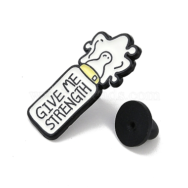 süße Kuh Thema gib mir Kraft Emaille Pins(JEWB-R001-07EB-03)-3