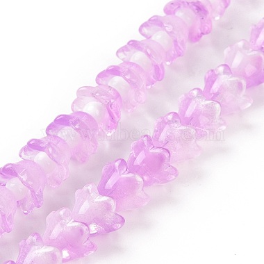Plum Flower Glass Beads