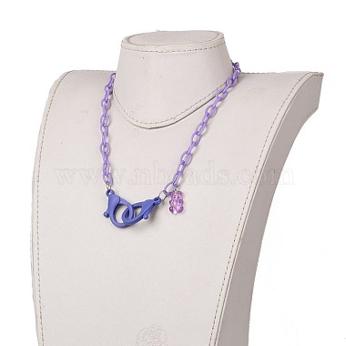 Personalized ABS Plastic Cable Chain Necklaces(NJEW-JN03220-04)-5