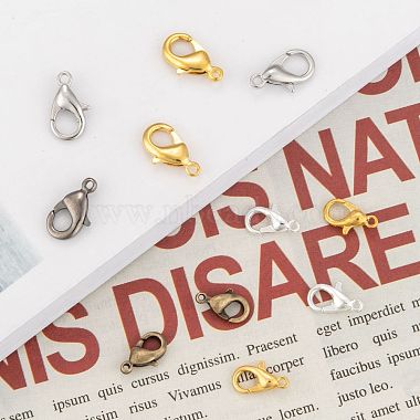 Alloy & Brass Lobster Claw Clasps(FIND-MSMC003-01)-6