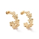 Ion Plating(IP) 304 Stainless Steel Flower Wrap Stud Earrings(X-EJEW-G326-03G)-1