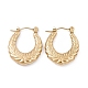 304 Stainless Steel Wheat Ring Thick Hoop Earrings for Women(EJEW-B018-08G)-1
