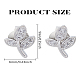 1 Pair Brass Rhinestone Stud Earrings(EJEW-LP0004-73P)-2