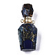 Assembled Synthetic Pyrite and Imperial Jasper Openable Perfume Bottle Pendants(G-R481-15B)-2