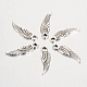 Tibetan Style Alloy Wing Charms(TIBEP-3344-AS-RS)-2