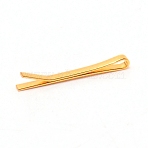 Alloy Hair Bobby Pins, Doll Decorations, for Doll Making Supplies, Golden, 15x1x2mm(DIY-WH0304-038B-G)