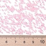 MIYUKI Delica Beads, Cylinder, Japanese Seed Beads, 11/0, (DB1335) Dyed Silver Lined Pink, 1.3x1.6mm, Hole: 0.8mm, about 2000pcs/bottle, 10g/bottle(SEED-JP0008-DB1335)