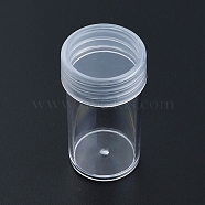 Plastic Bead Storage Containers, Column, Clear, 2.7x4.8cm(CON-N012-10)