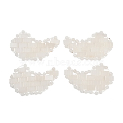Natural White Jade Eye Patches, Eye Massager for Eye Relaxation & Meditation, 58x88x5mm(G-D301-A04)