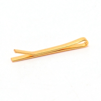 Alloy Hair Bobby Pins, Doll Decorations, for Doll Making Supplies, Golden, 15x1x2mm