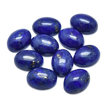 Natural Lapis Lazuli Cabochons, Oval, 8x6x3mm