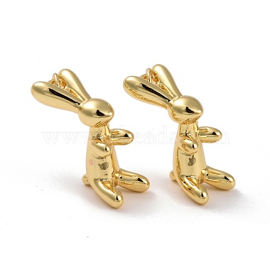 Real 18K Gold Plated Rabbit Brass Pendants