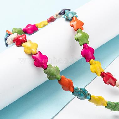 Dyed Synthetic Turquoise Beads Strands(G-M152-01-A)-4