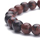 Natural Mahogany Obsidian Round Beaded Stretch Bracelet(BJEW-JB07905-01)-4