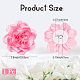 Blumenbroschen aus Polyester(JEWB-WH20003-04C)-2