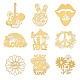 9Pcs 9 Styles Nickel Decoration Stickers(DIY-WH0450-047)-1