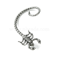 316 Surgical Stainless Steel Cuff Earrings, Right, Scorpion, 51x50.5mm(EJEW-E300-17AS-02)
