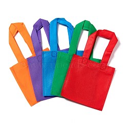 Eco-Friendly Reusable Bags, Non Woven Fabric Shopping Bags, Mixed Color, 28x15.5cm(ABAG-WH005-15cm-M)