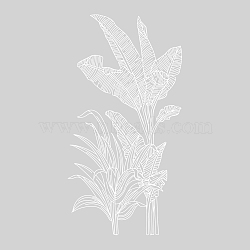 PVC Wall Stickers, for Home Living Room Bedroom Wall Decoration, Leaf Pattern, 350x660mm(DIY-WH0377-189)