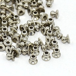 End Findings, Platinum, 4mm , hole: about 1mm(X-EC081)