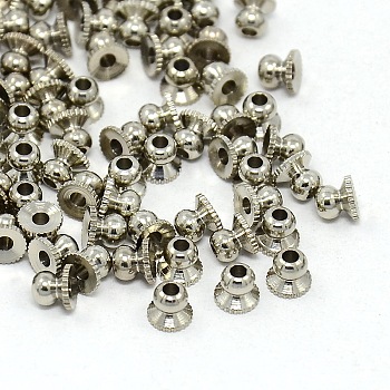 End Findings, Platinum, 4mm , hole: about 1mm