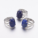 Natural Lapis Lazuli Wide Band Finger Rings(X-RJEW-K224-A15)-3