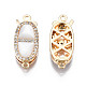 Brass Micro Pave Clear Cubic Zirconia Fishhook Clasps(KK-Q278-001-NF)-2