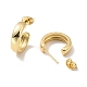 Rack Plating Brass C-shape Stud Earrings(X-EJEW-M209-09G)-2
